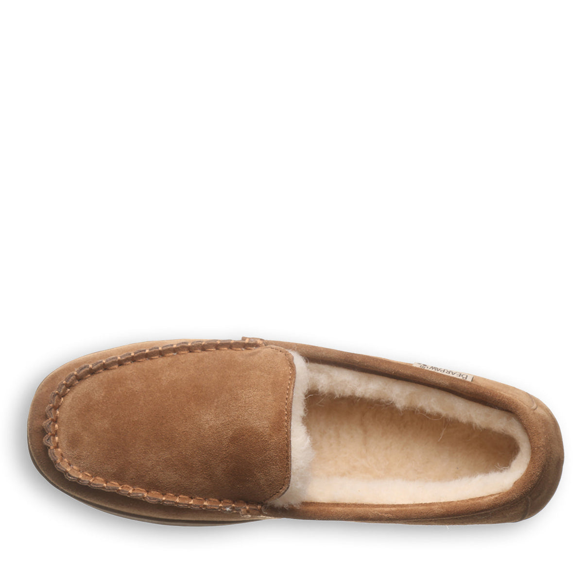Brian Men's Moccasin Slippers in Hickory