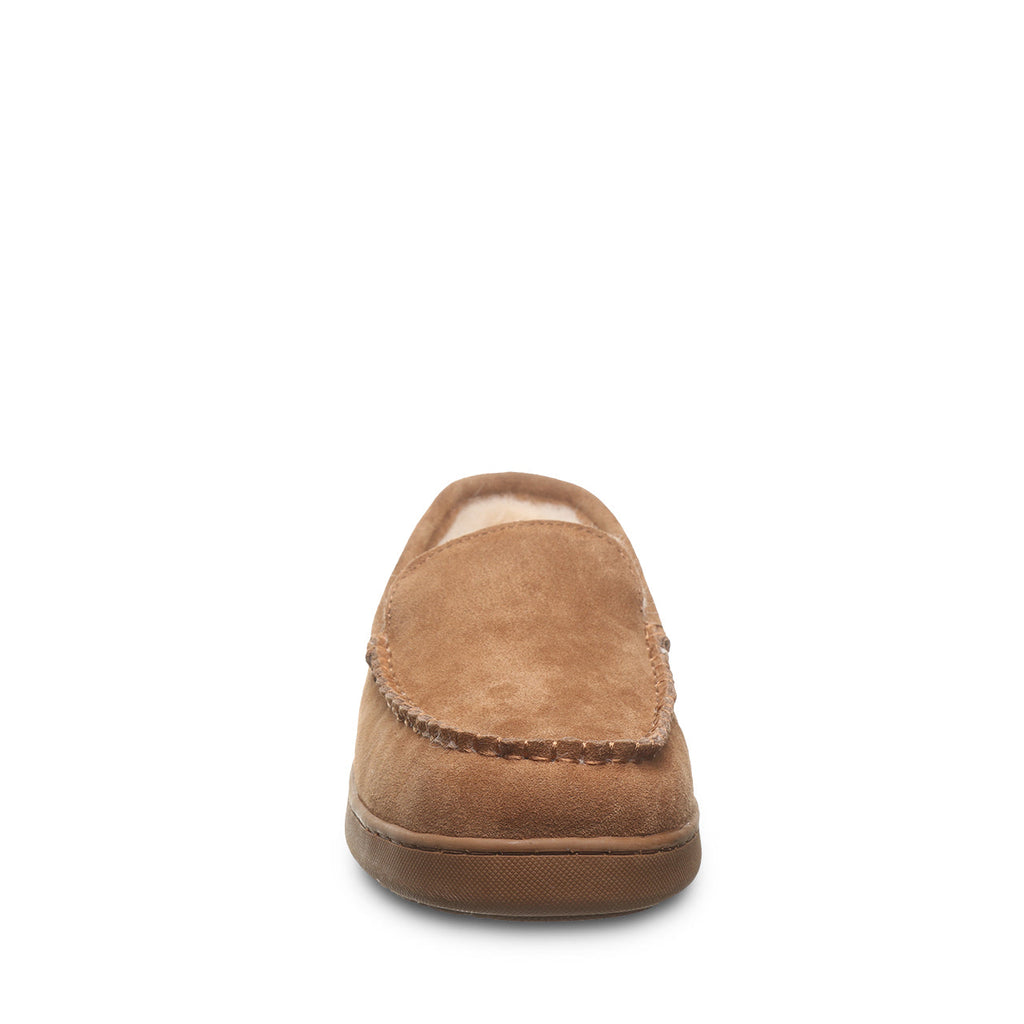 Brian Men's Moccasin Slippers in Hickory