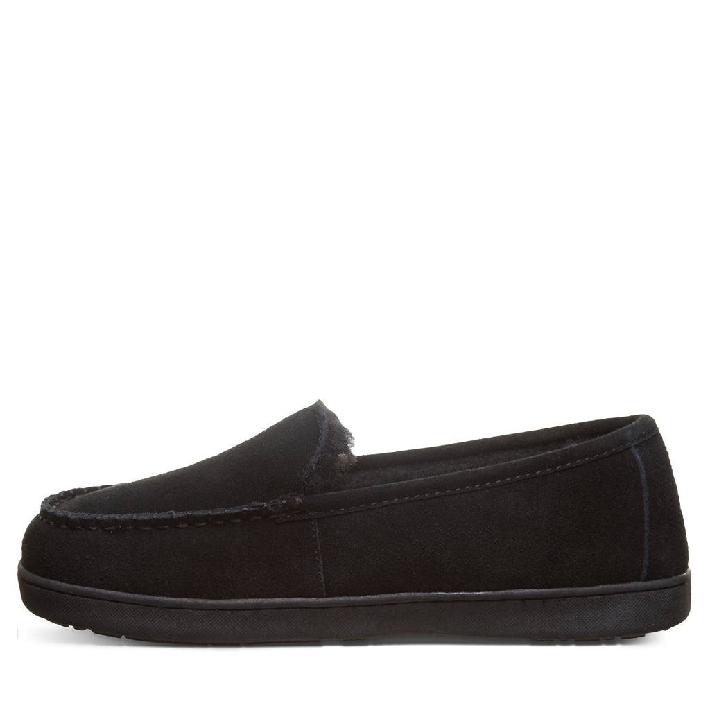 Brian Moccasin Slippers in Black