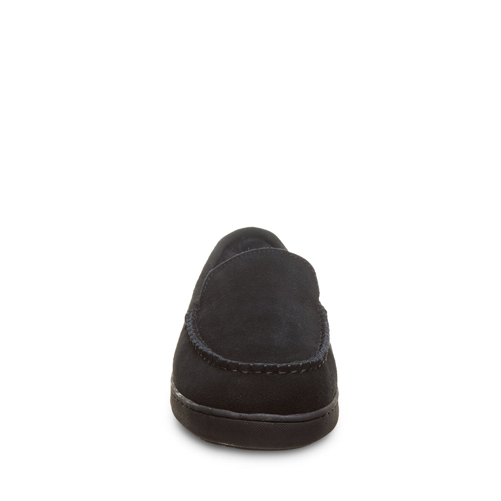 Brian Moccasin Slippers in Black