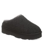 Snuggle Martis Faux Fur Slippers in Black
