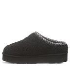 Snuggle Martis Faux Fur Slippers in Black