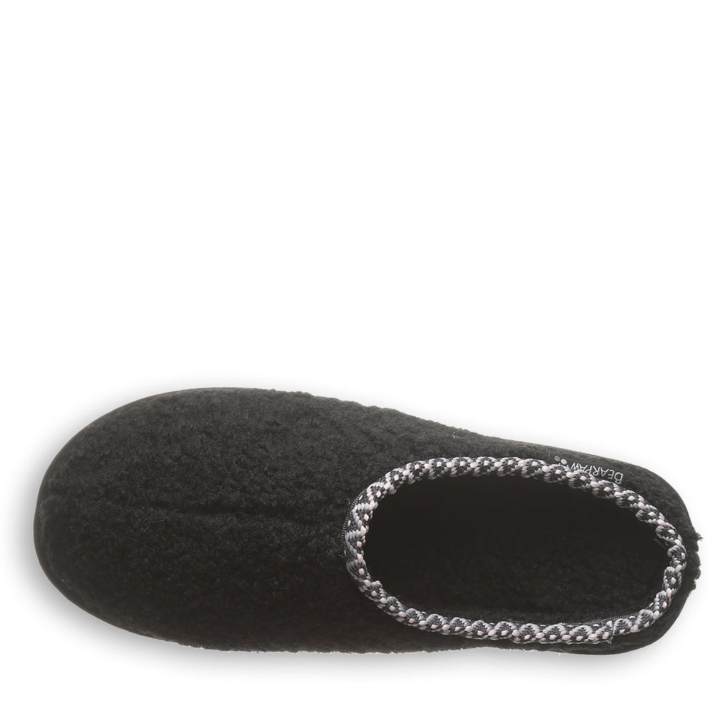 Snuggle Martis Faux Fur Slippers in Black