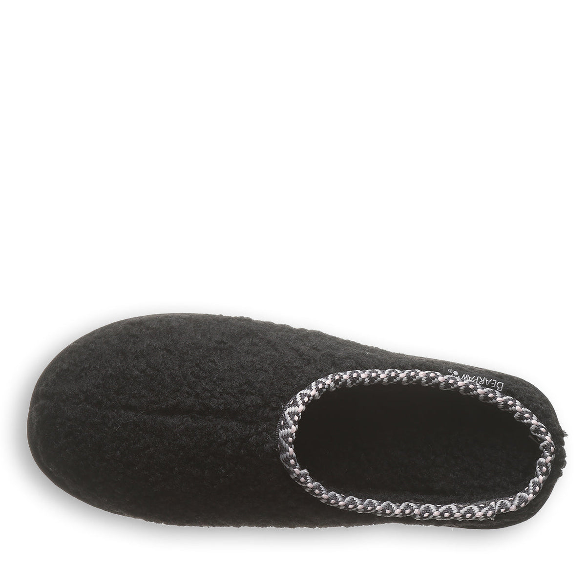 Snuggle Martis Faux Fur Slippers in Black