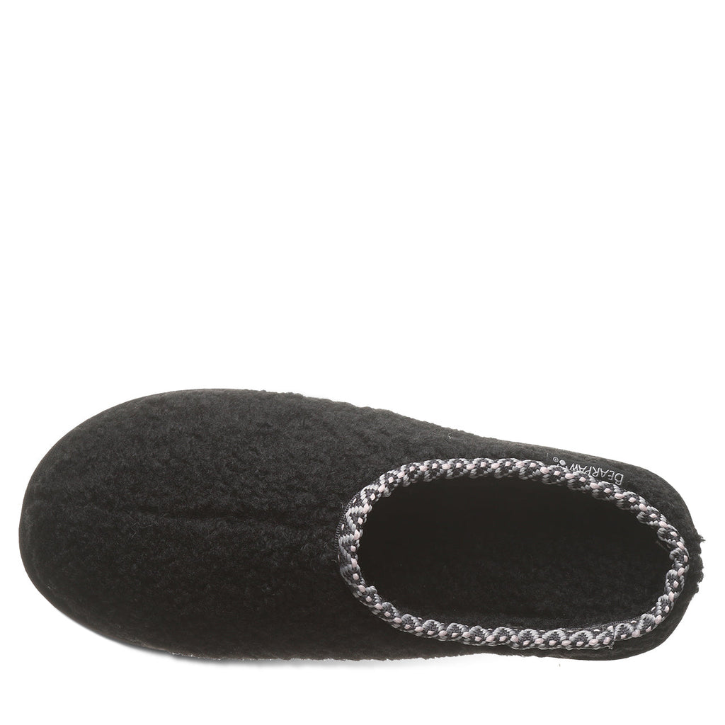 Snuggle Martis Faux Fur Slippers in Black