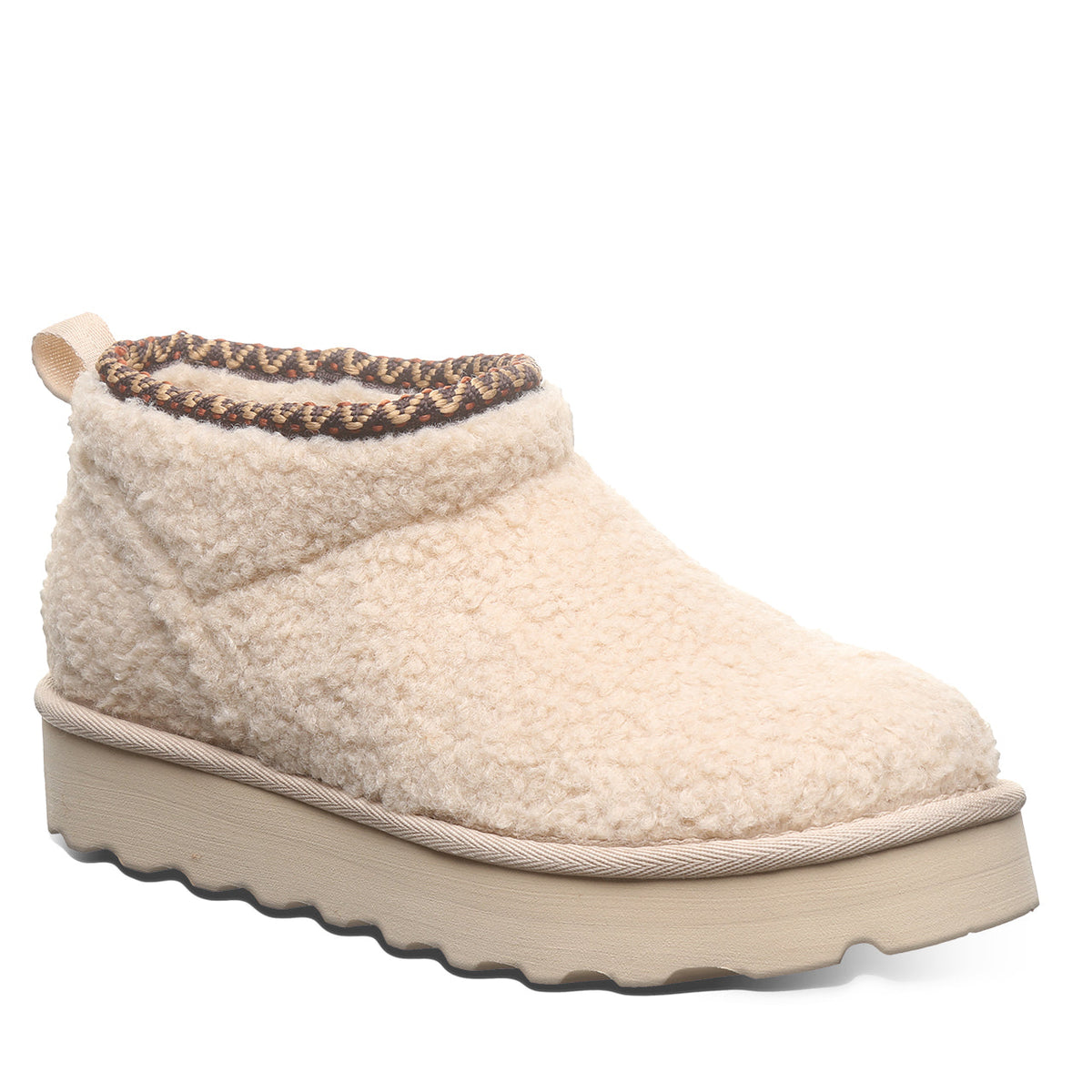 Snuggle Daphne Faux Fur Boots in Deco Oat