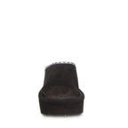 Navigate Suede Slide Sandals in Black