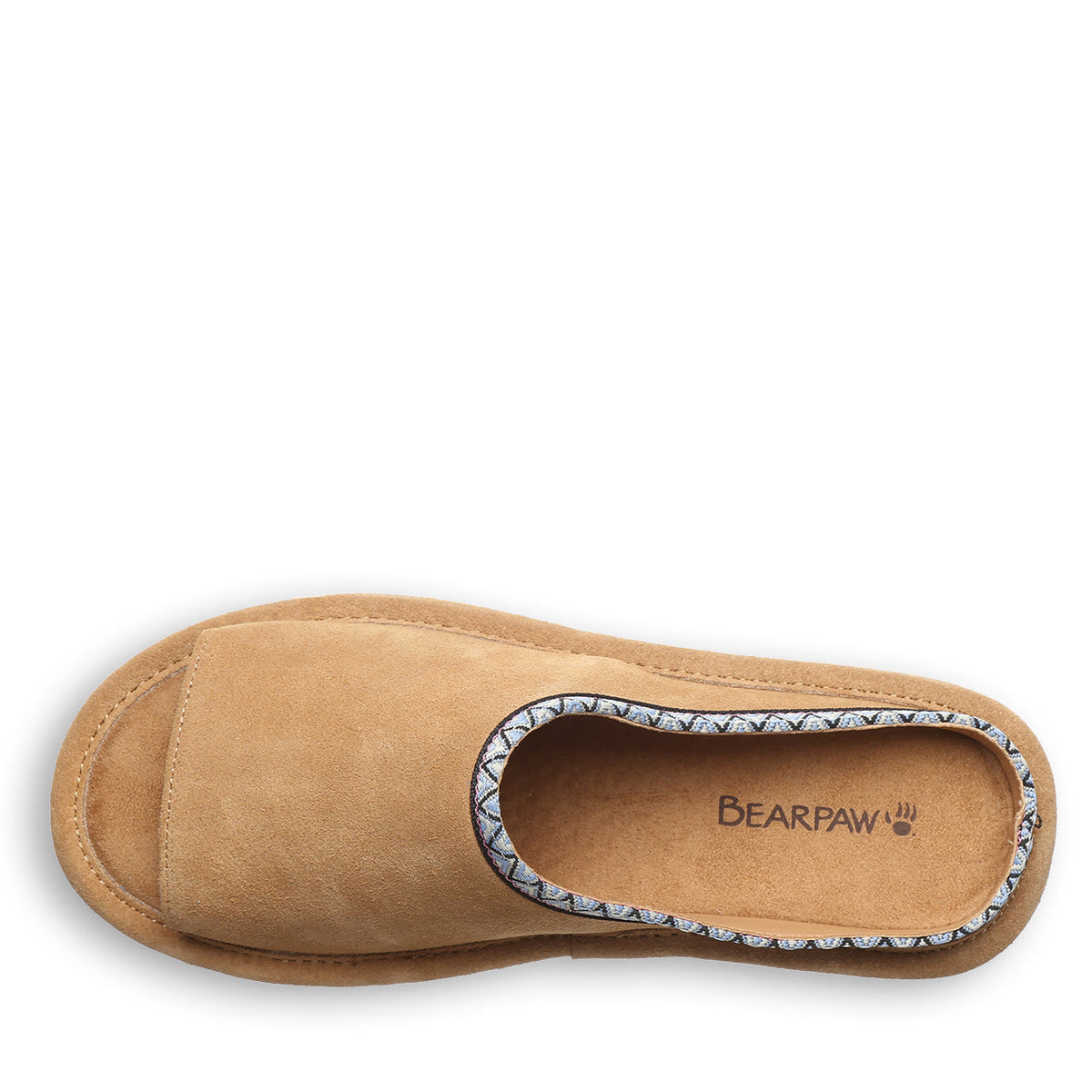 Navigate Suede Slide Sandals in Iced Coffee