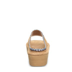 Navigate Suede Slide Sandals in Iced Coffee