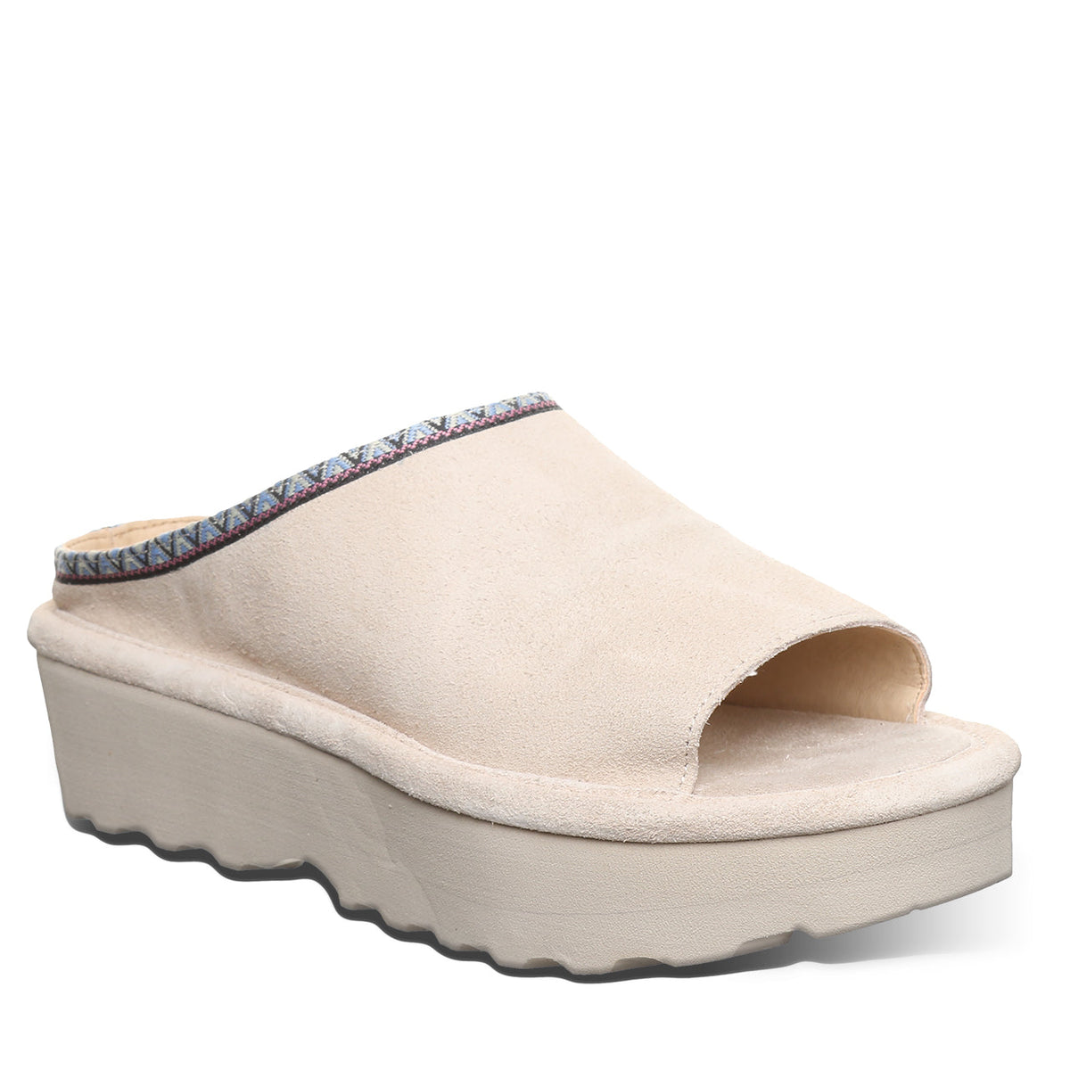 Navigate Heeled Slide Sandals in Camel