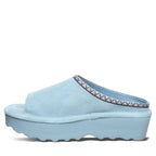 Navigate Heeled Slide Sandals in Tourmaline Blue
