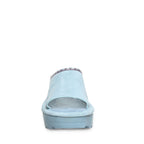 Navigate Heeled Slide Sandals in Tourmaline Blue
