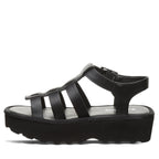 High Seas Heel Sandals in Black