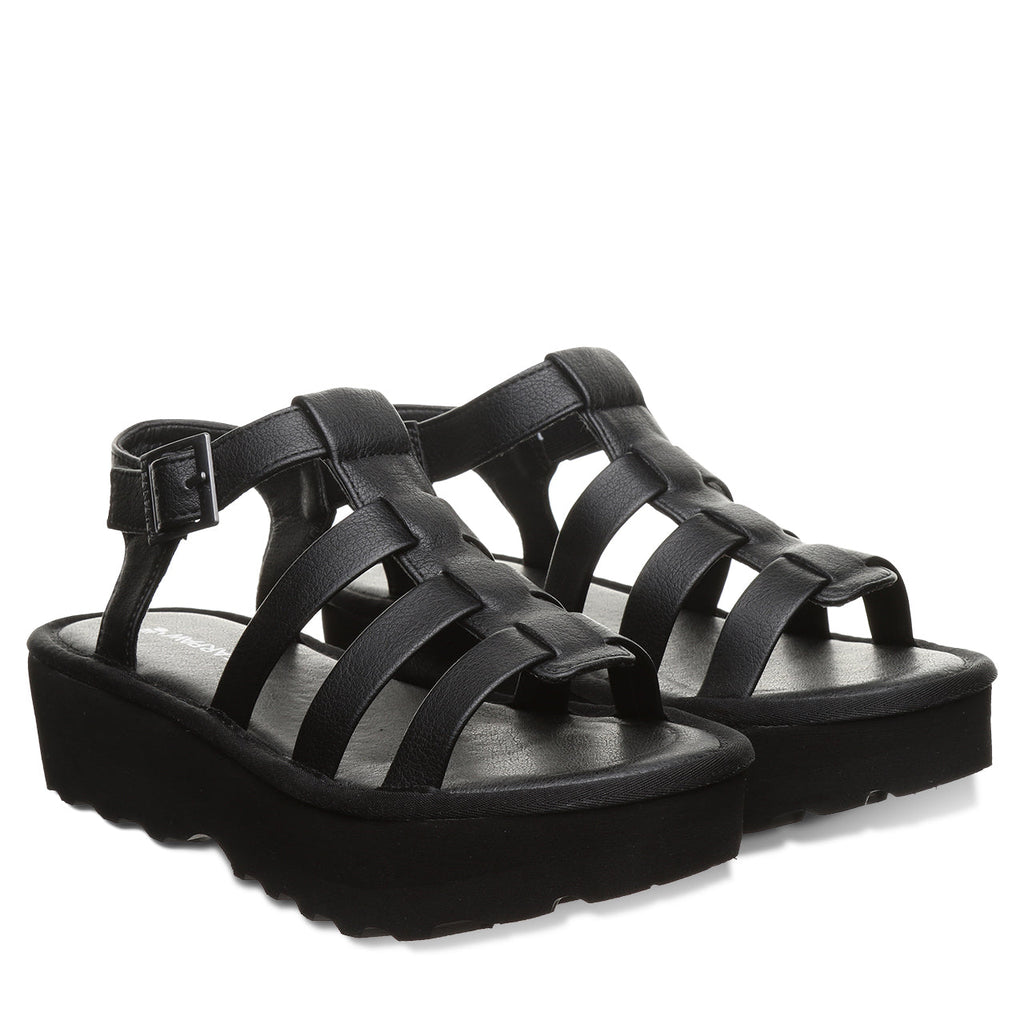 High Seas Heel Sandals in Black