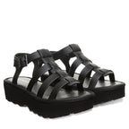 High Seas Heel Sandals in Black