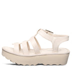 High Seas Buckle Sandals in Bone