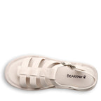 High Seas Buckle Sandals in Bone