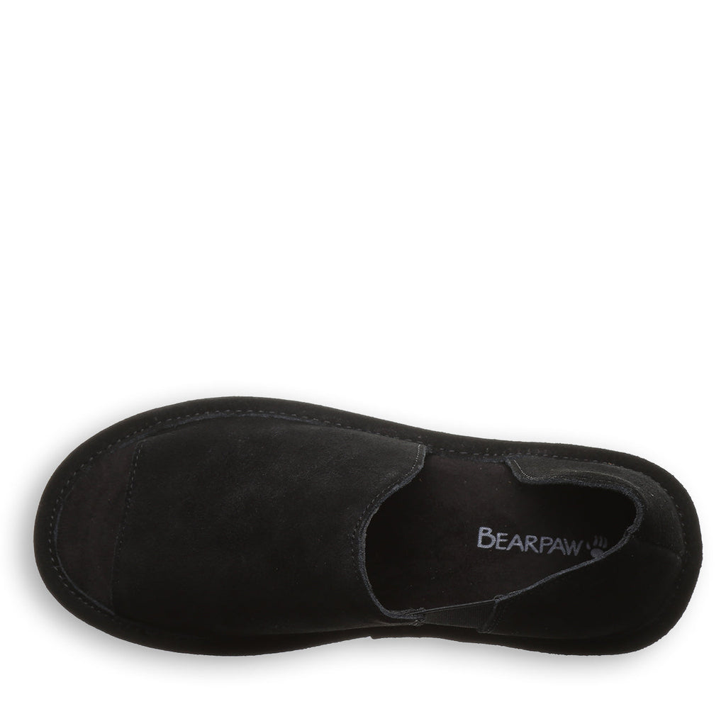 Sail Suede Flatform Sandals in Black