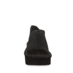 Sail Suede Flatform Sandals in Black