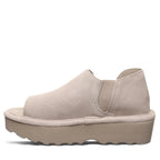 Sail Suede Flatform Sandals in Mushroom