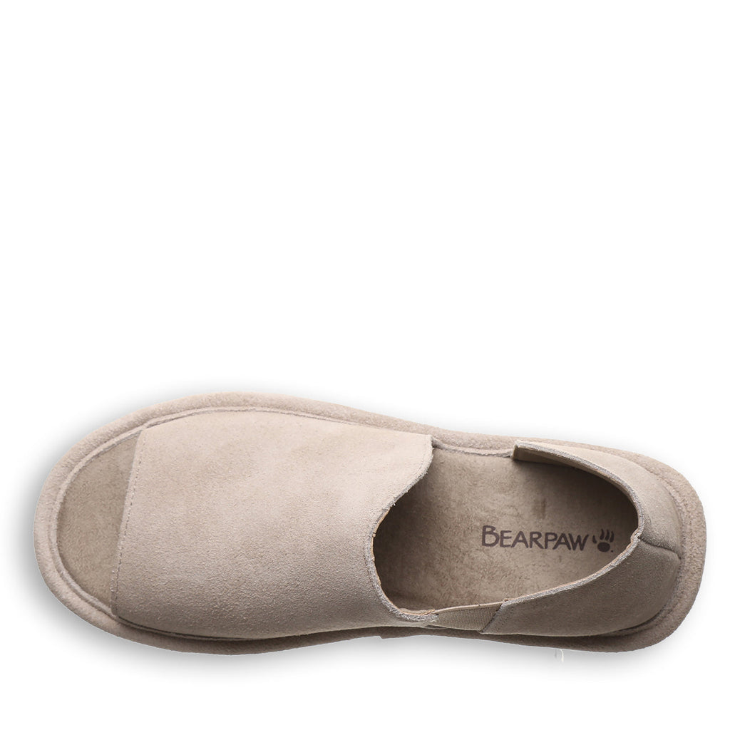 Sail Suede Flatform Sandals in Mushroom