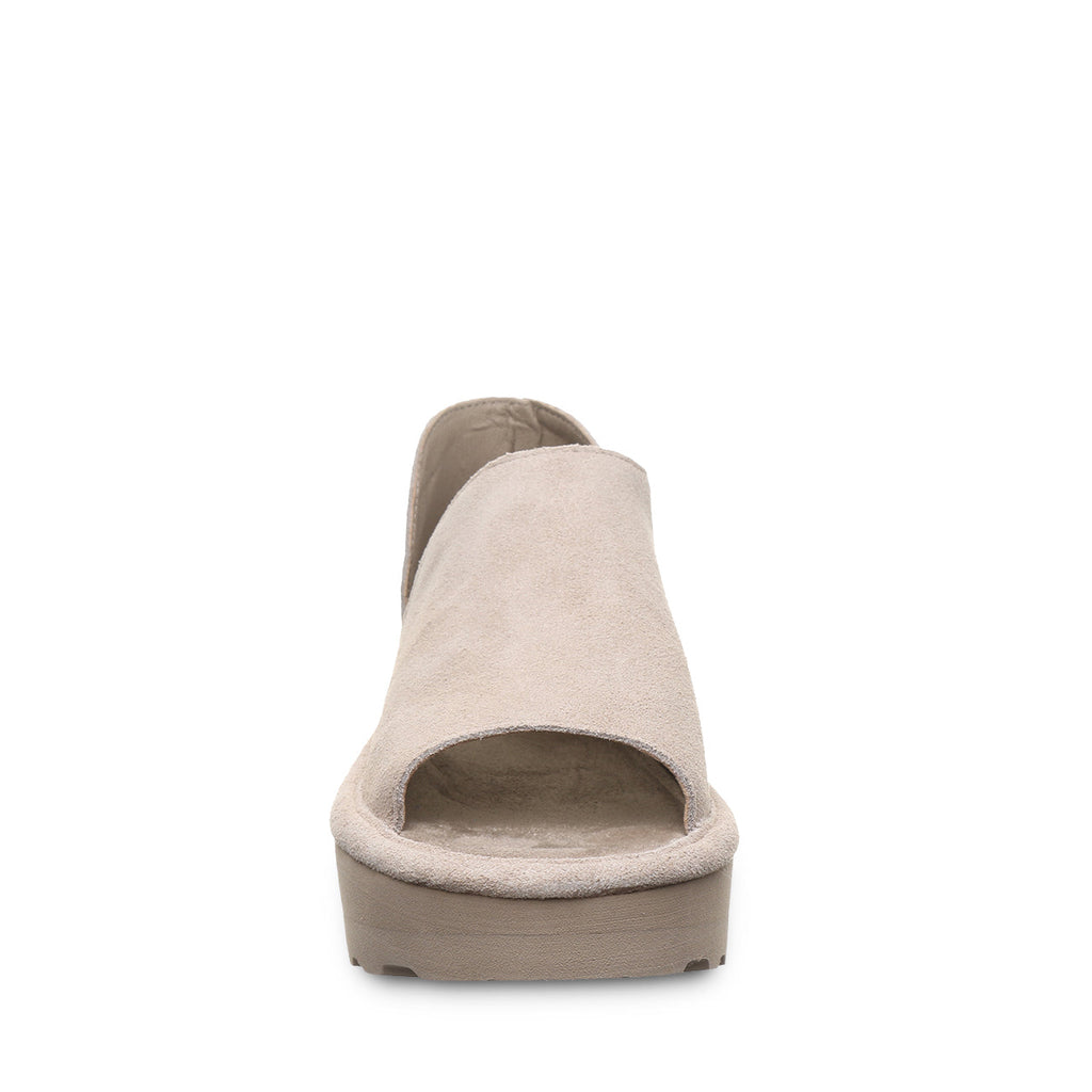 Sail Suede Flatform Sandals in Mushroom