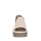 Sail Suede Flatform Sandals in Mushroom