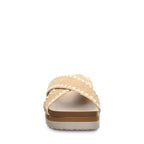 Carina Crochet Trim Sandals in Natural
