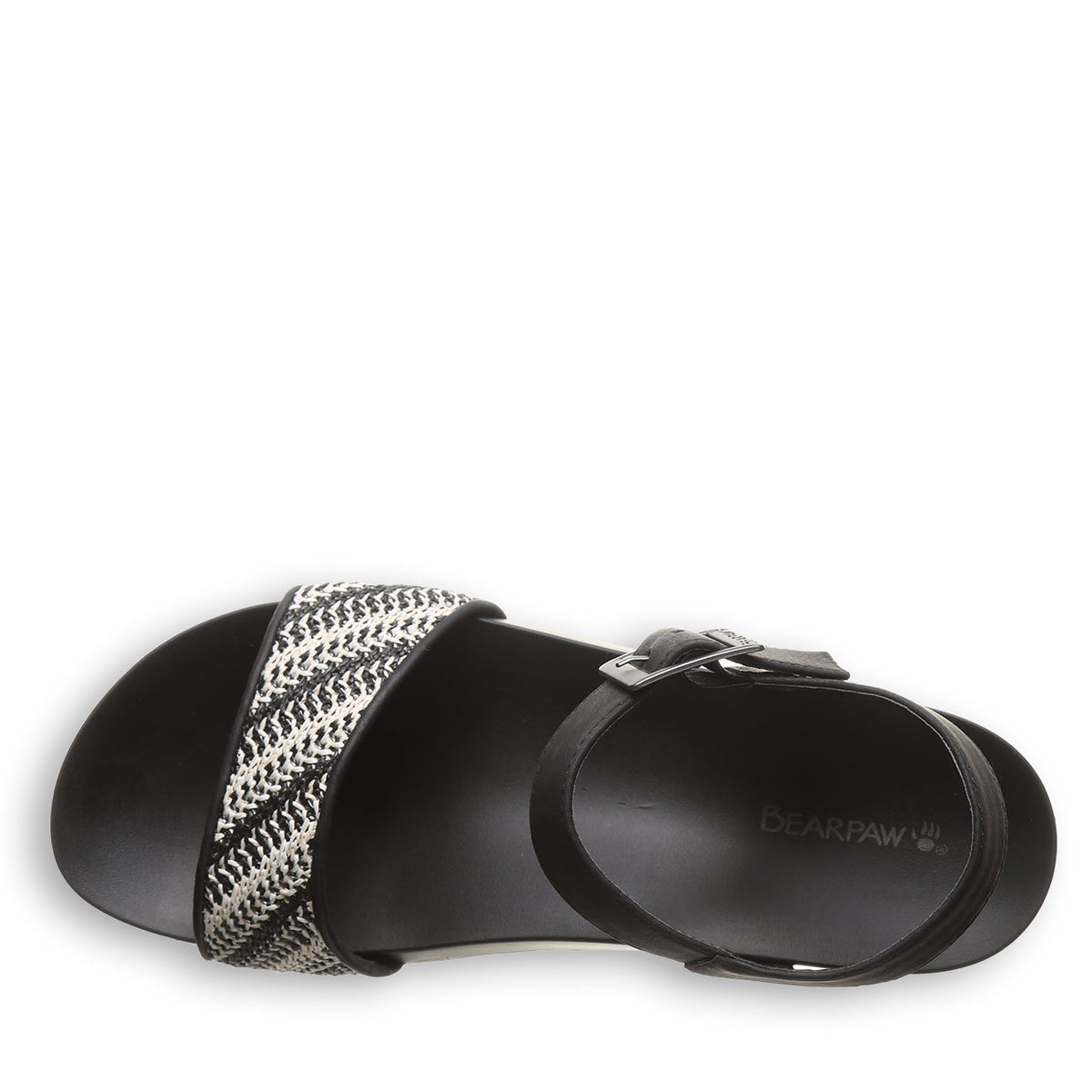 Orion Sandals in Black And White