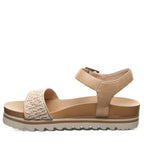 Orion Ankle Strap Sandals in Natural