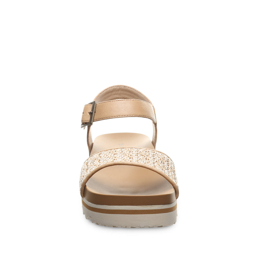 Orion Ankle Strap Sandals in Natural