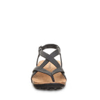 Casita Strappy Buckle Sandals in Black