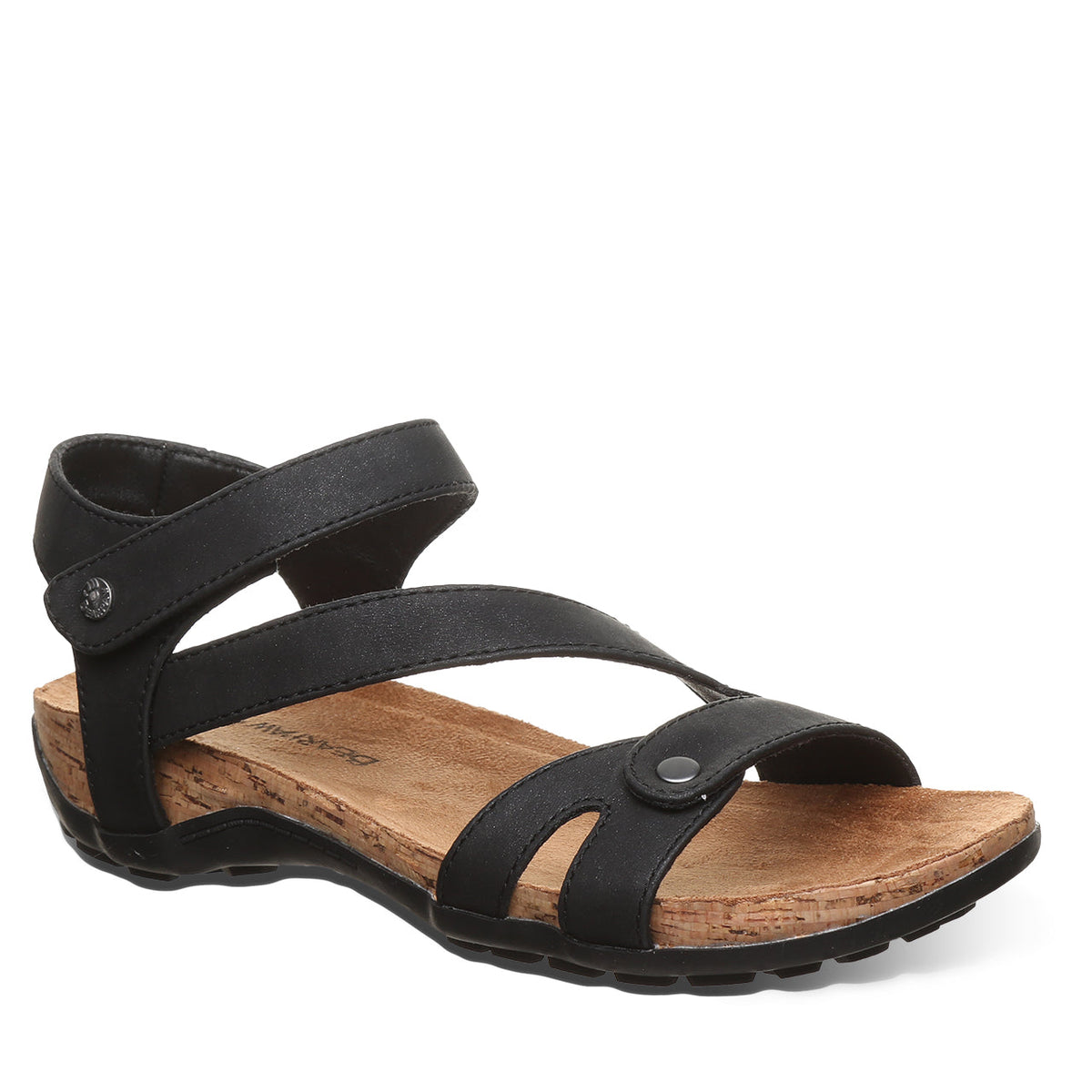 Solana Flow Strap Sandals in Black