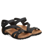 Solana Flow Strap Sandals in Black