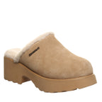 Marnie Slip On Suede Clogs in Iced Coffee