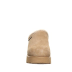Marnie Slip On Suede Clogs in Iced Coffee