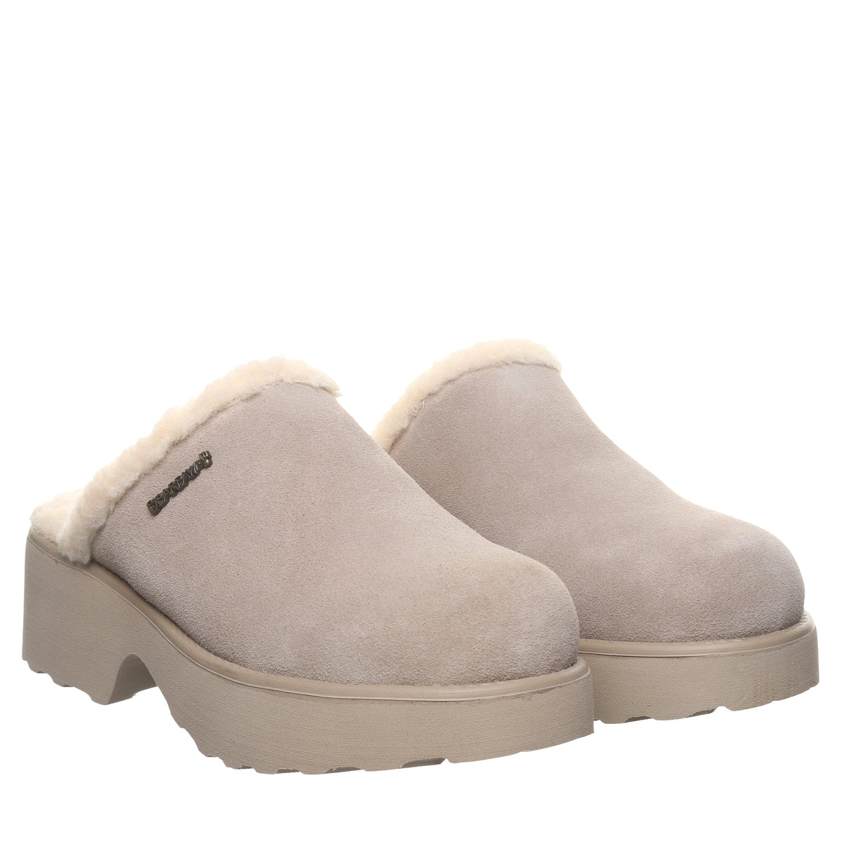 Marnie Casual Slip On Clogs in Mushroom