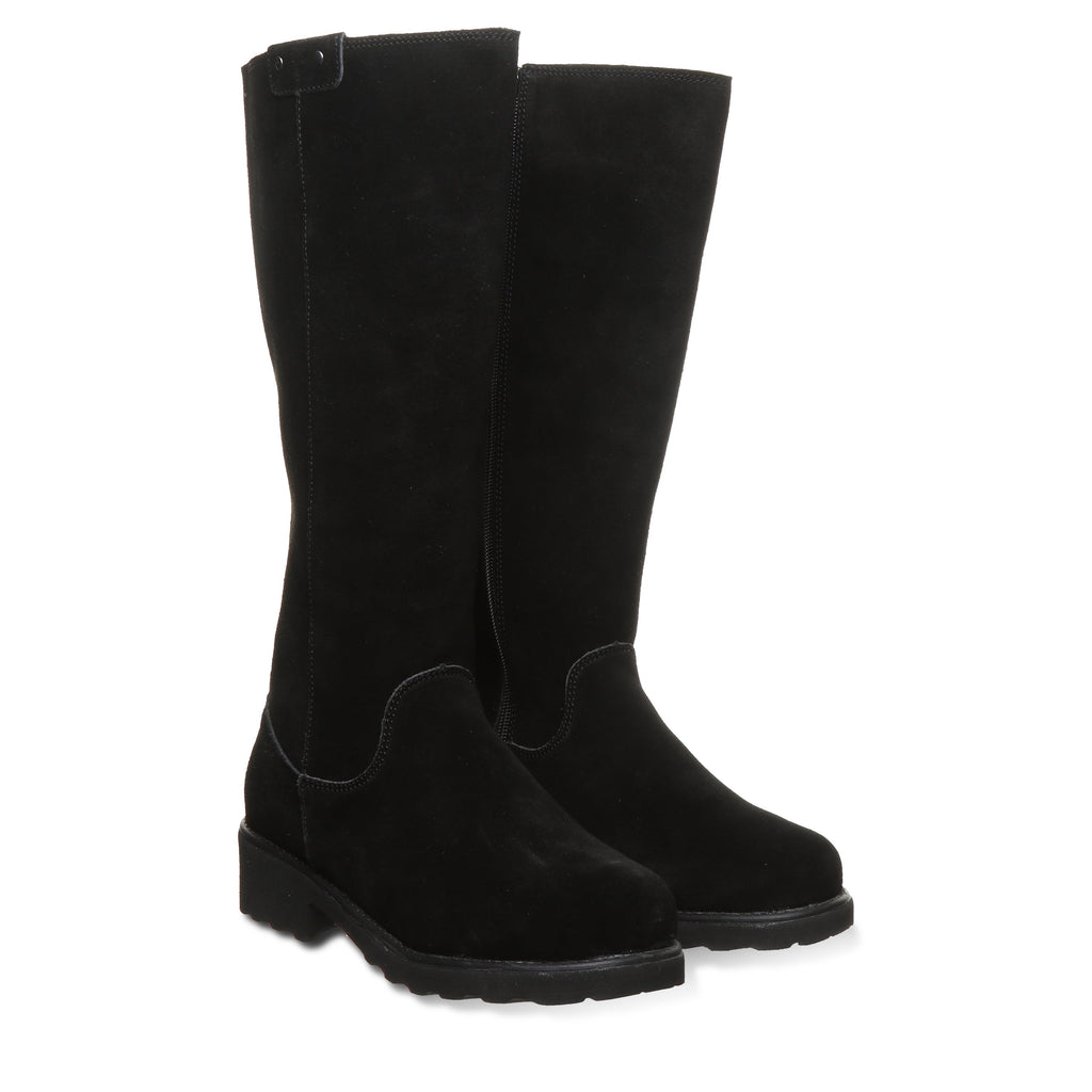 Audrina Knee High Boots in Black