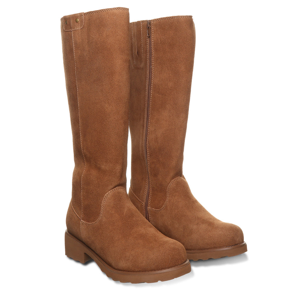Audrina Tall Fall Boots in Cinnamon