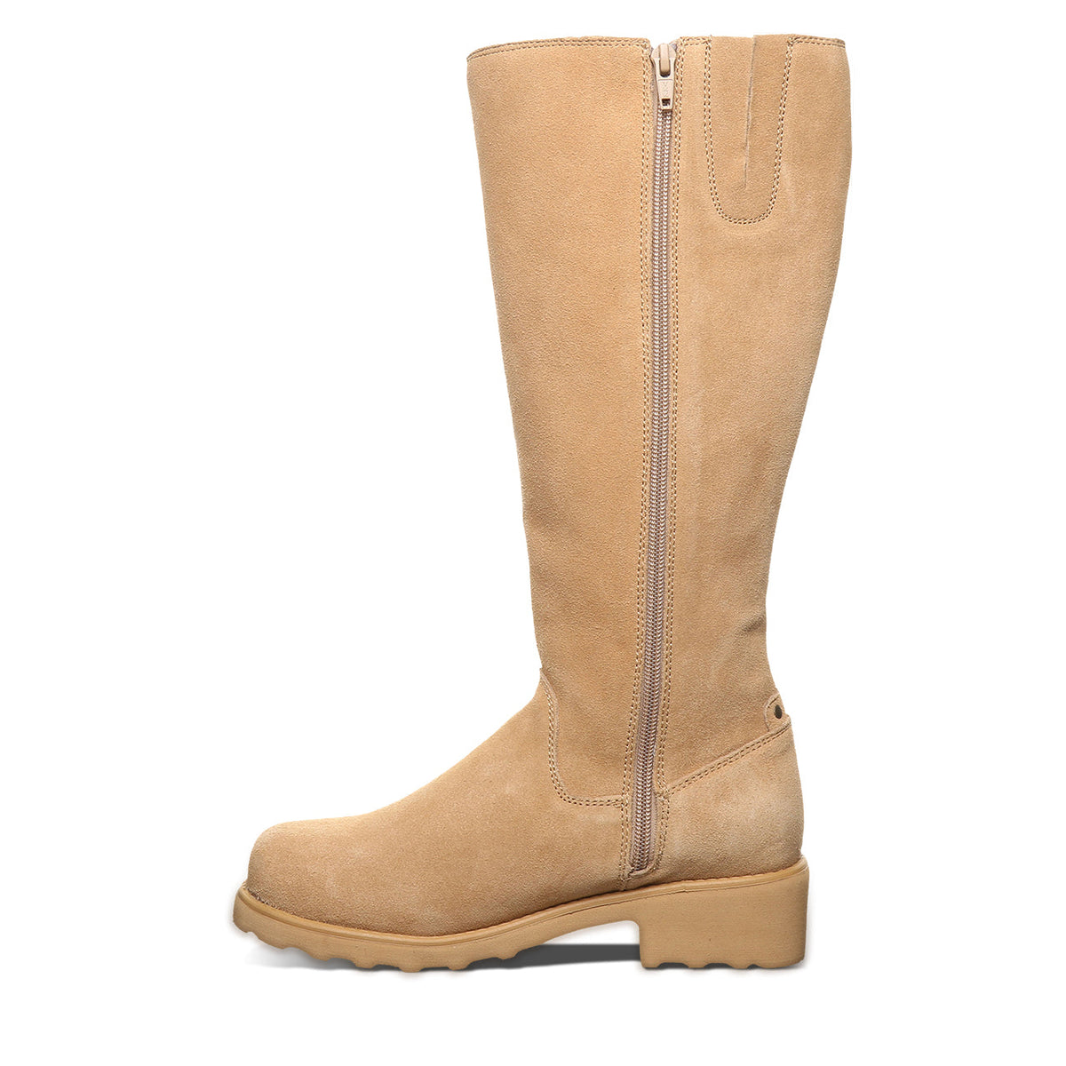 Audrina Dressy Knee High Boots in Iced Coffee