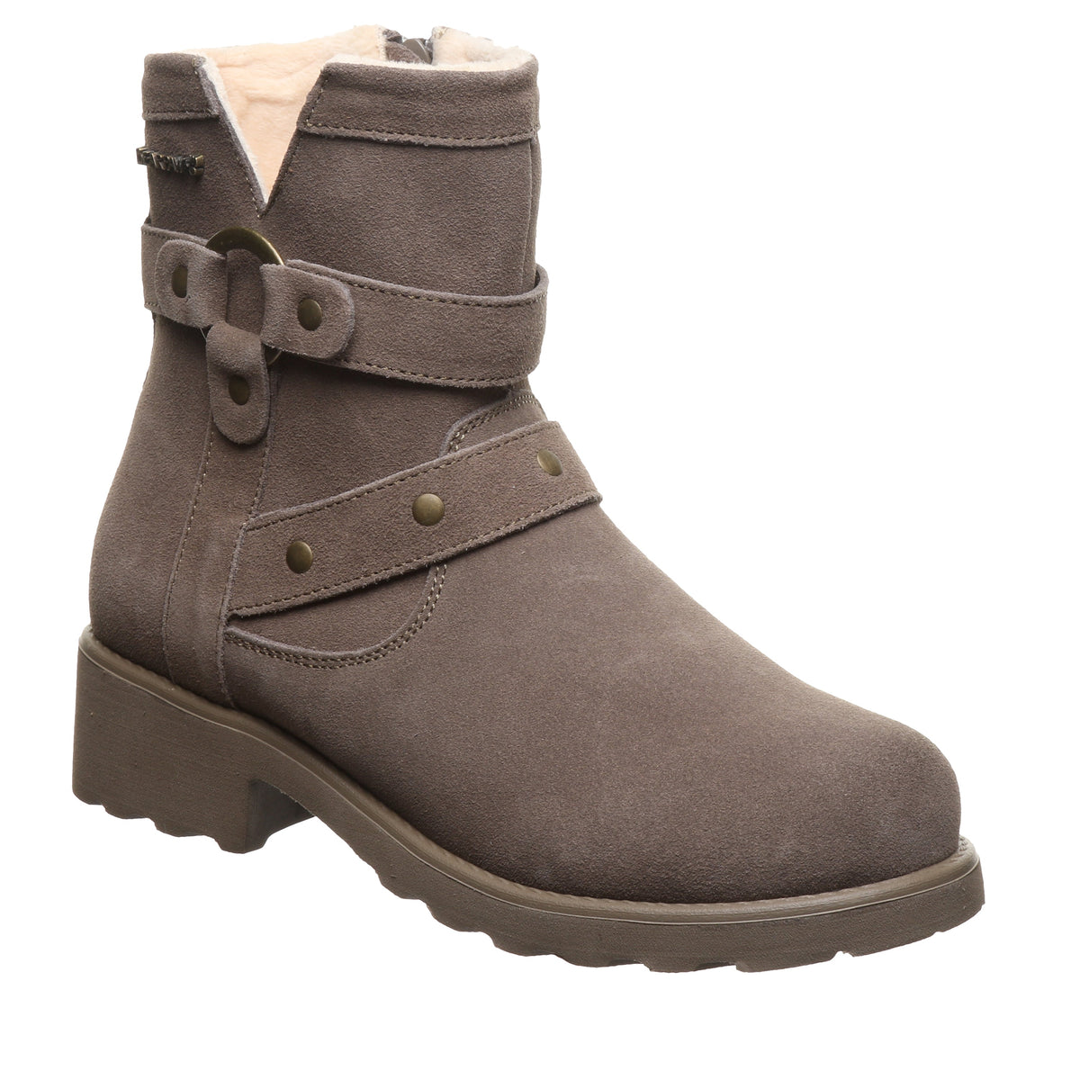 Reece Harness Buckle Boots in Morel