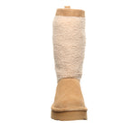 Snuggle Murphy Platform Tall Boots in Iced Coffee