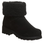 Persephone Faux Fur Collar Booties in Black
