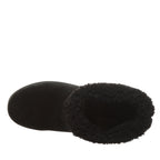 Persephone Faux Fur Collar Booties in Black