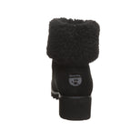 Persephone Faux Fur Collar Booties in Black