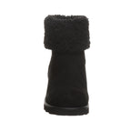 Persephone Faux Fur Collar Booties in Black