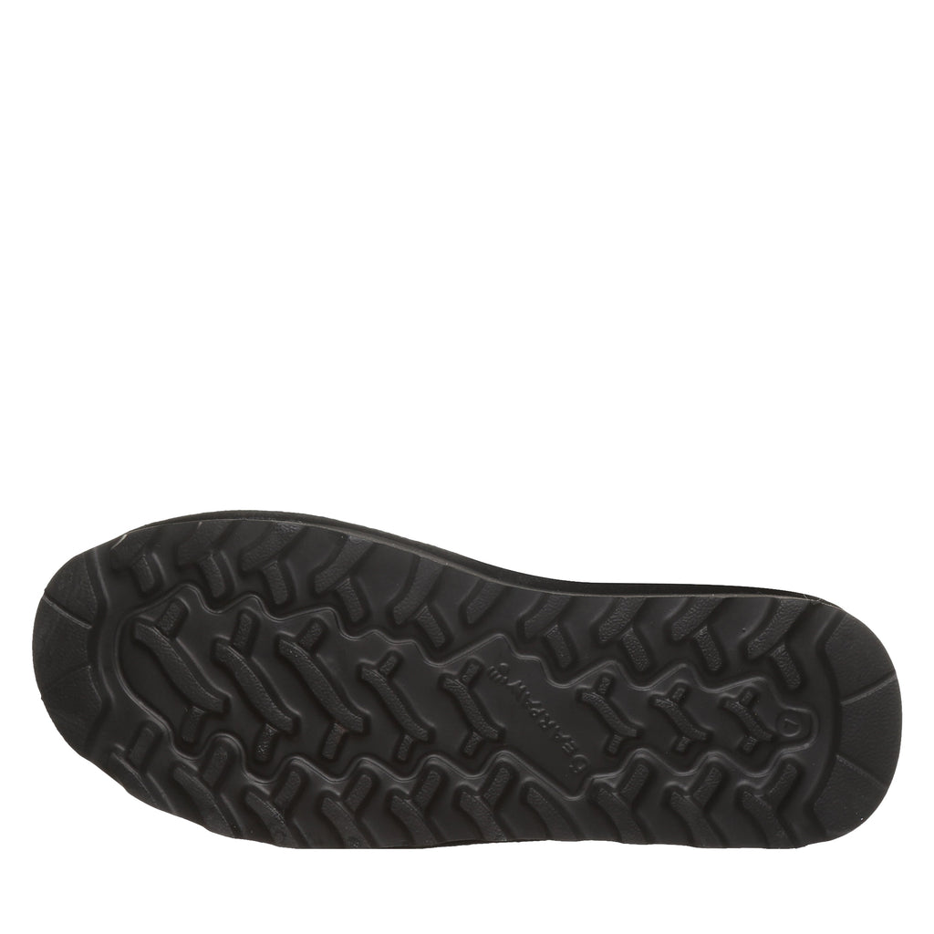 Izzy Platform Suede Clogs in Black
