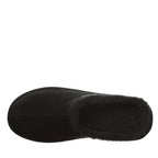 Izzy Platform Suede Clogs in Black