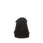 Izzy Platform Suede Clogs in Black