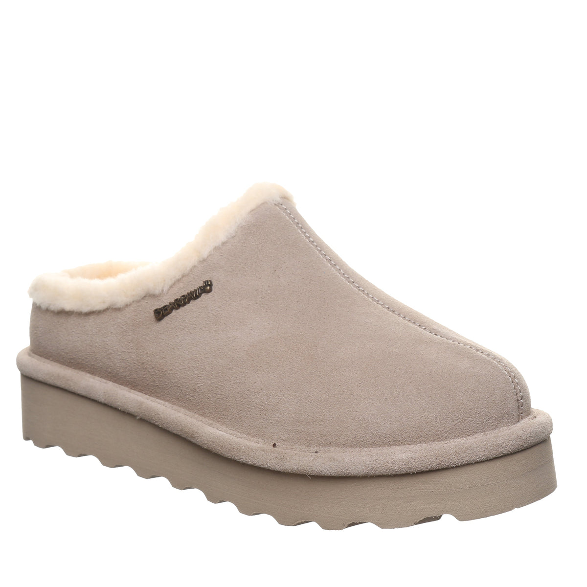 Izzy Platform Low Clog Slippers in Mushroom